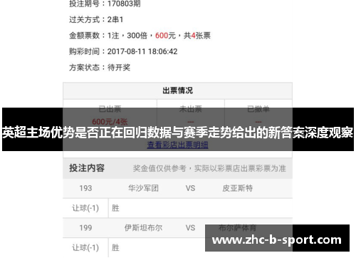 英超主场优势是否正在回归数据与赛季走势给出的新答案深度观察 英超主场优势是否正在回归数据与赛季走势给出的新答案深度观察